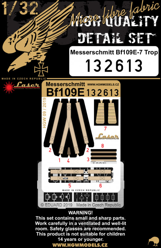 HGW HGW103201 Messerschmitt Bf-109E-7 Trop 1:32