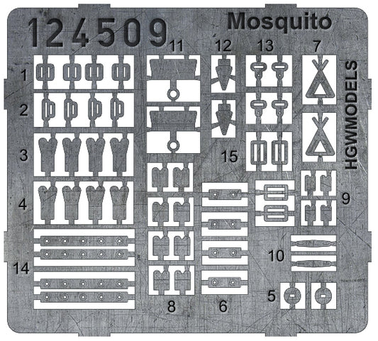 HGW HGW124509 1:24 de Havilland Mosquito NF.II/FB Mk.VI pre-cut