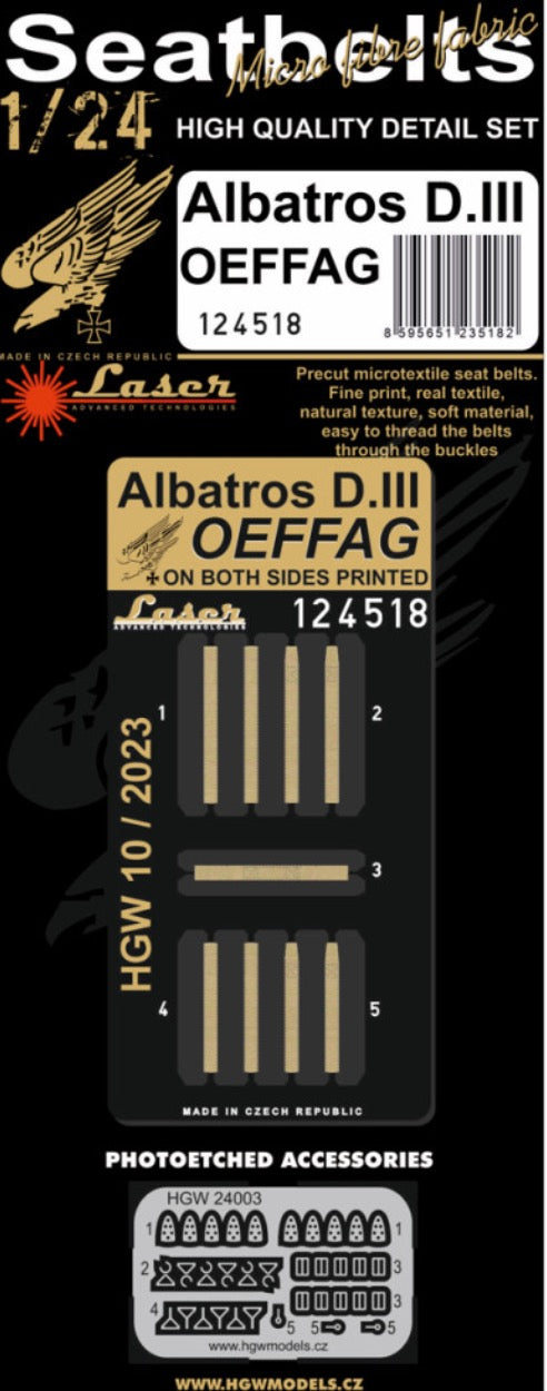 HGW HGW124518 1:24 ALBATROS D.III OEFFAG