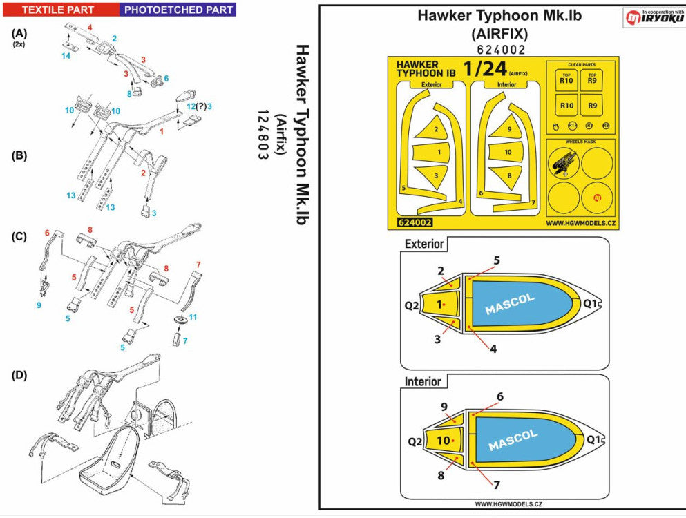 HGW HGW124803 1:24 HAWKER TYPHOON MK.IB