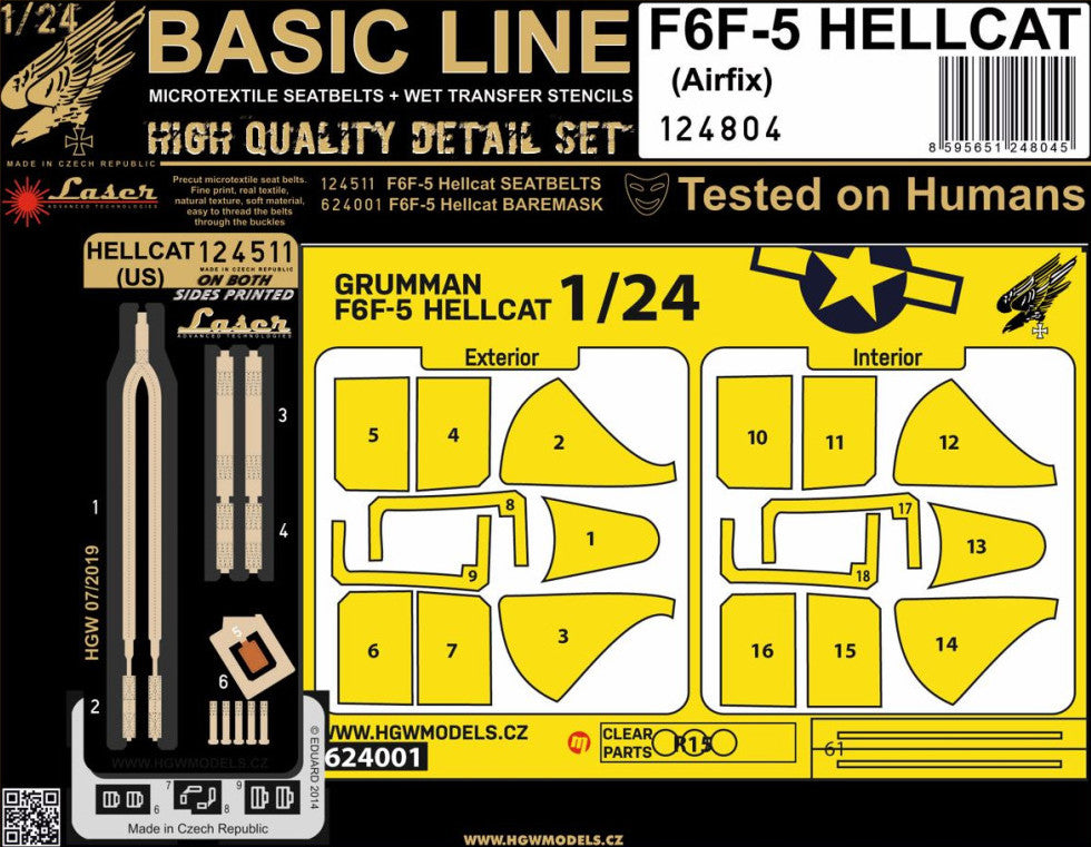 HGW HGW124804 1:24 Grumman F6F-5 HELLCAT