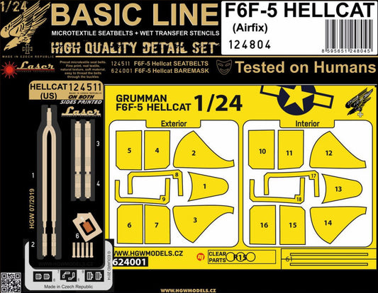 HGW HGW124804 1:24 Grumman F6F-5 HELLCAT