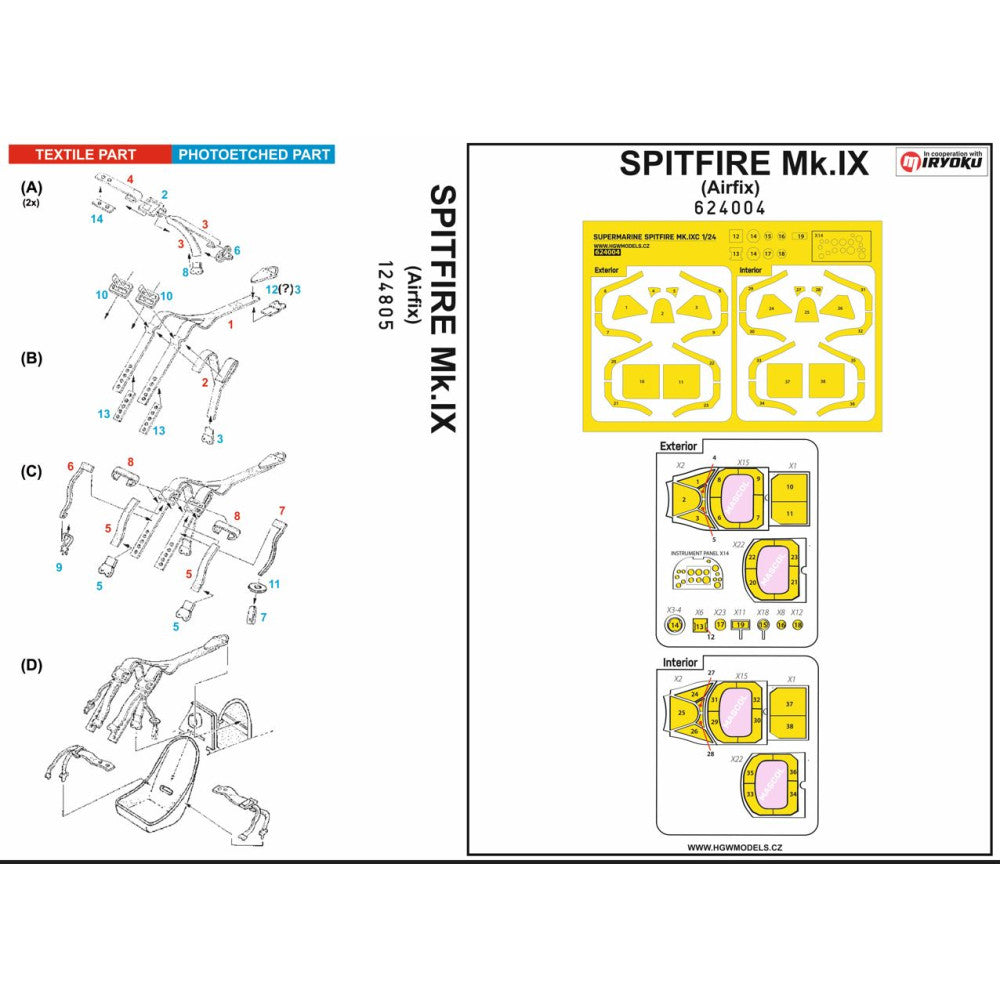 HGW HGW124805 1:24 Supermarine SPITFIRE MK.IXc
