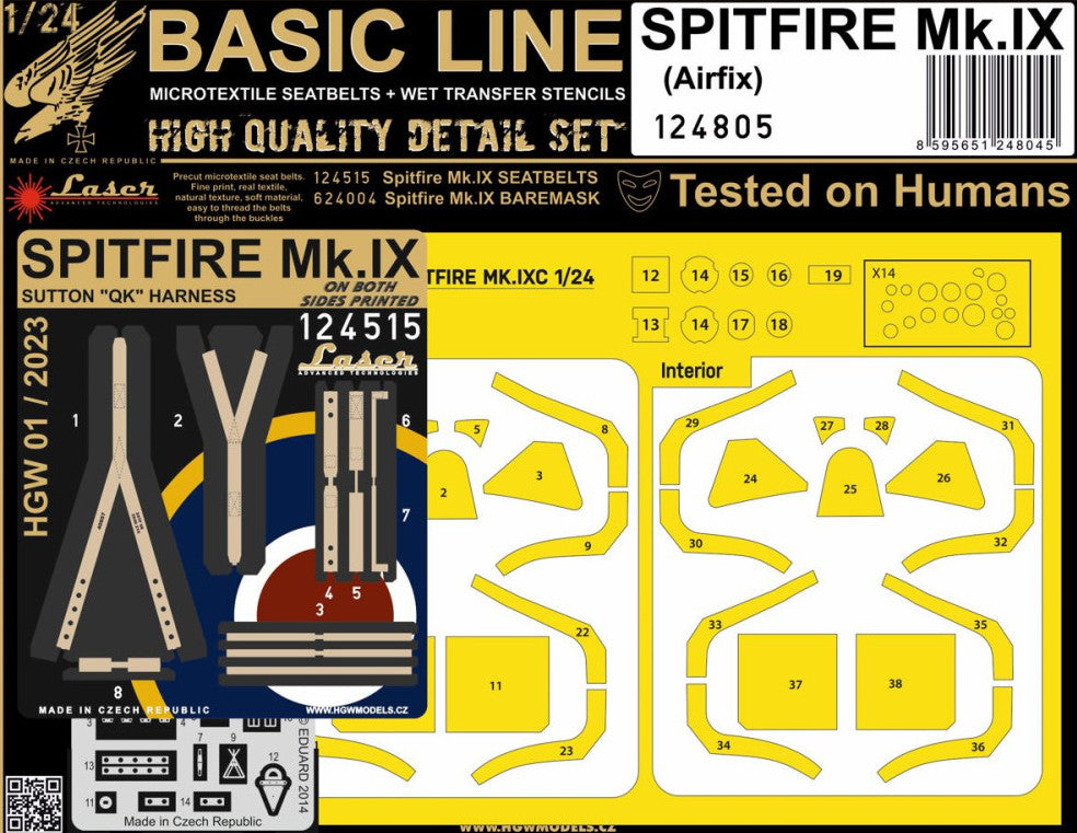 HGW HGW124805 1:24 Supermarine SPITFIRE MK.IXc