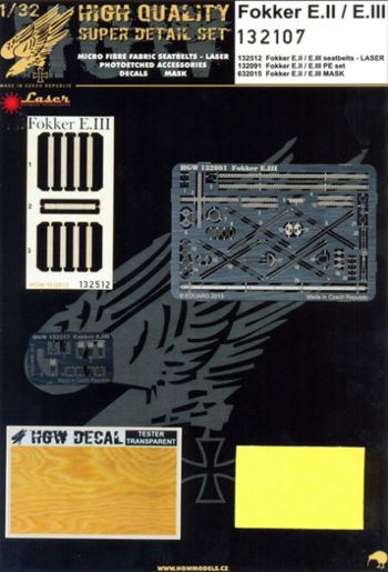 HGW HGW132107 1:32 Fokker E.II / E.III SUPER DETAIL SET