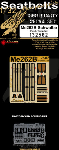 HGW HGW132582 1:32 Messerschmitt Me-262B Schwalbe pre-cut
