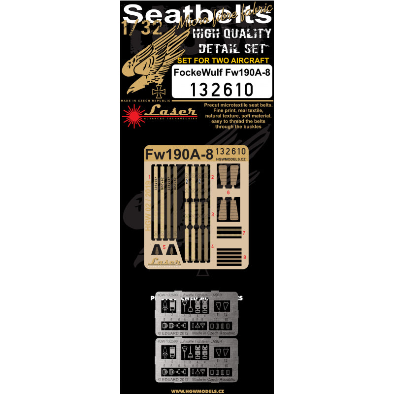 HGW HGW132610 1:32 Focke-Wulf Fw-190F-8 pre-cut