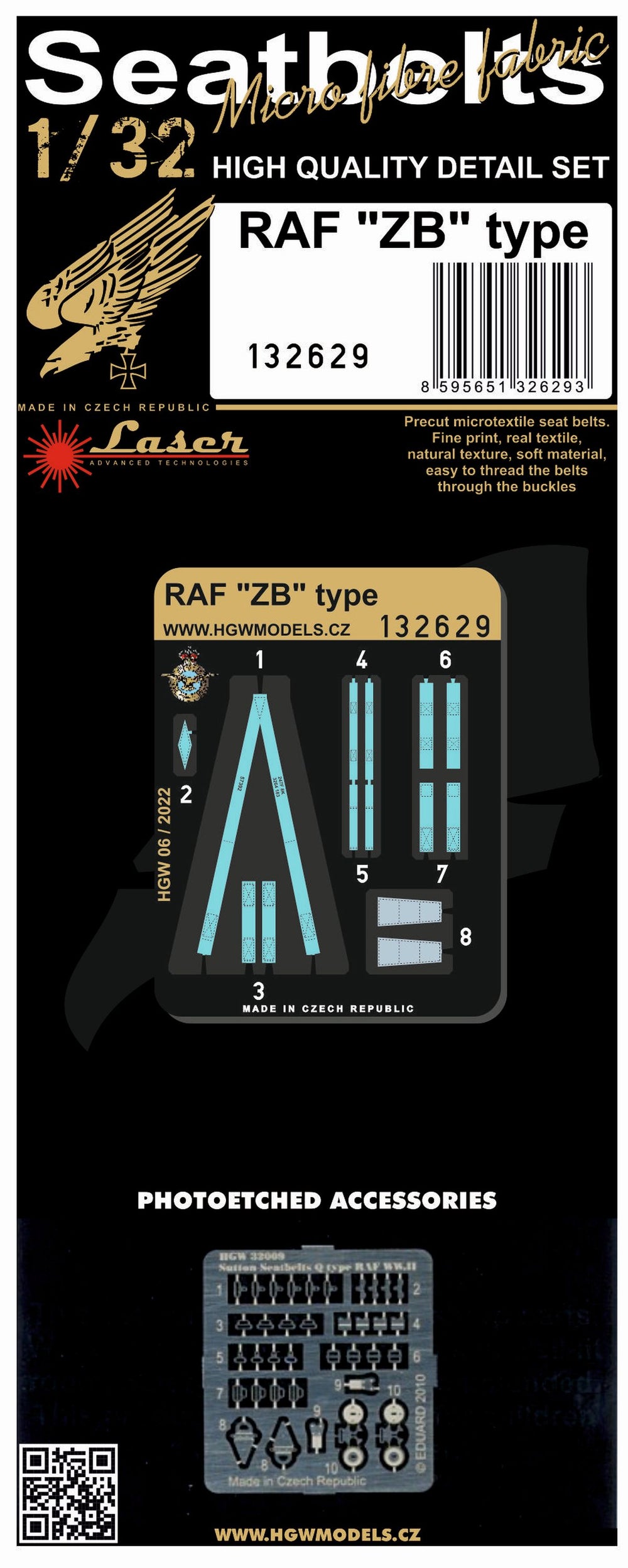 HGW HGW132629 1:32 Sutton Harness "ZB" Type pre-cut