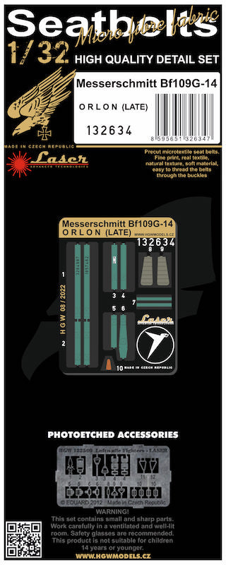 HGW HGW132634 1:32 Messerschmitt Bf-109G-14