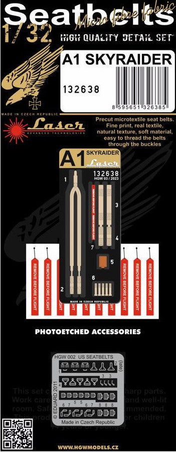 HGW HGW132638 1:32 Douglas A-1D/A-1H/A-1J Skyraider