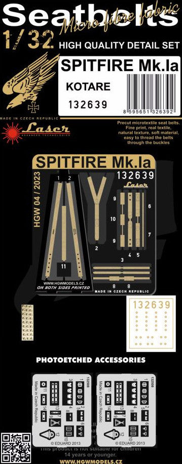 HGW HGW132639 1:32 Supermarine SPITFIRE MK.IA