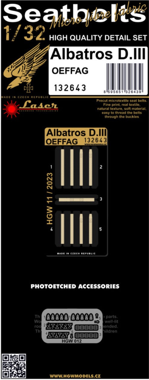HGW HGW132643 1:32 ALBATROS D.III OEFFAG