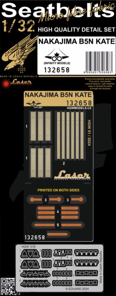 HGW HGW132658 1:32 NAKAJIMA B5N2 KATE