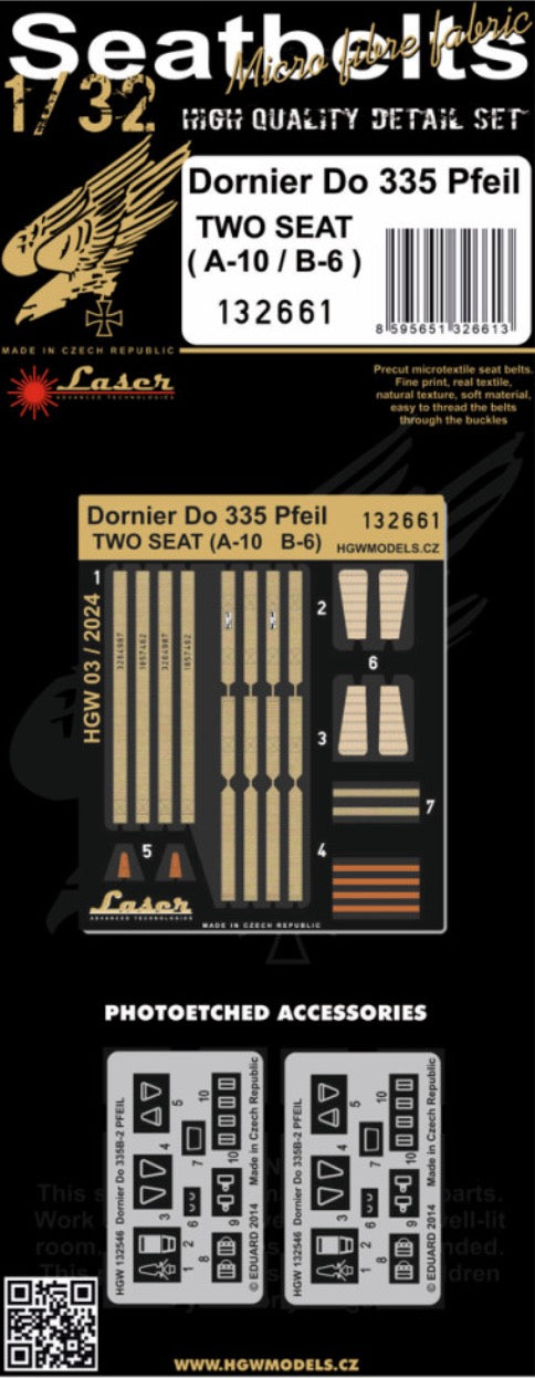 HGW HGW132661 1:32 Dornier Do-335B-6/Do-335A-10 'Pfeil'