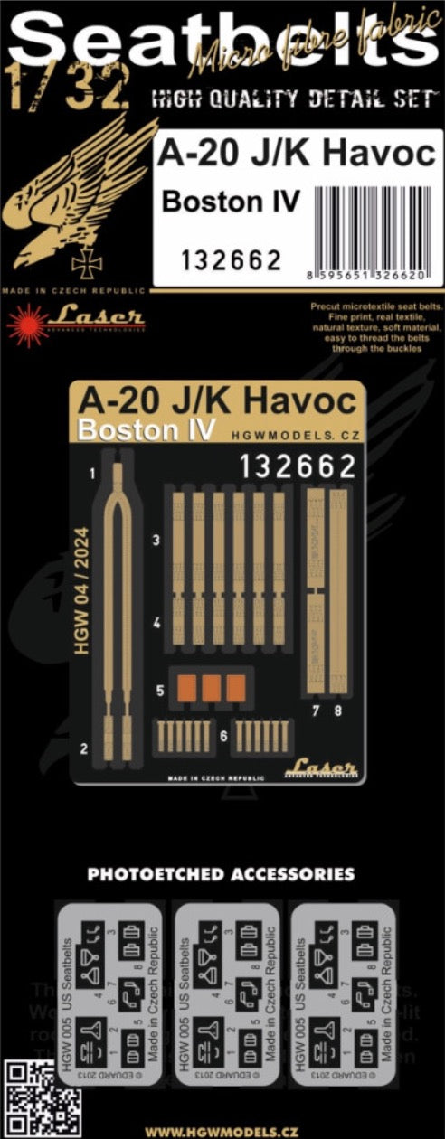 HGW HGW132662 1:32 Douglas A-20J/K Havoc / Boston Mk.IV