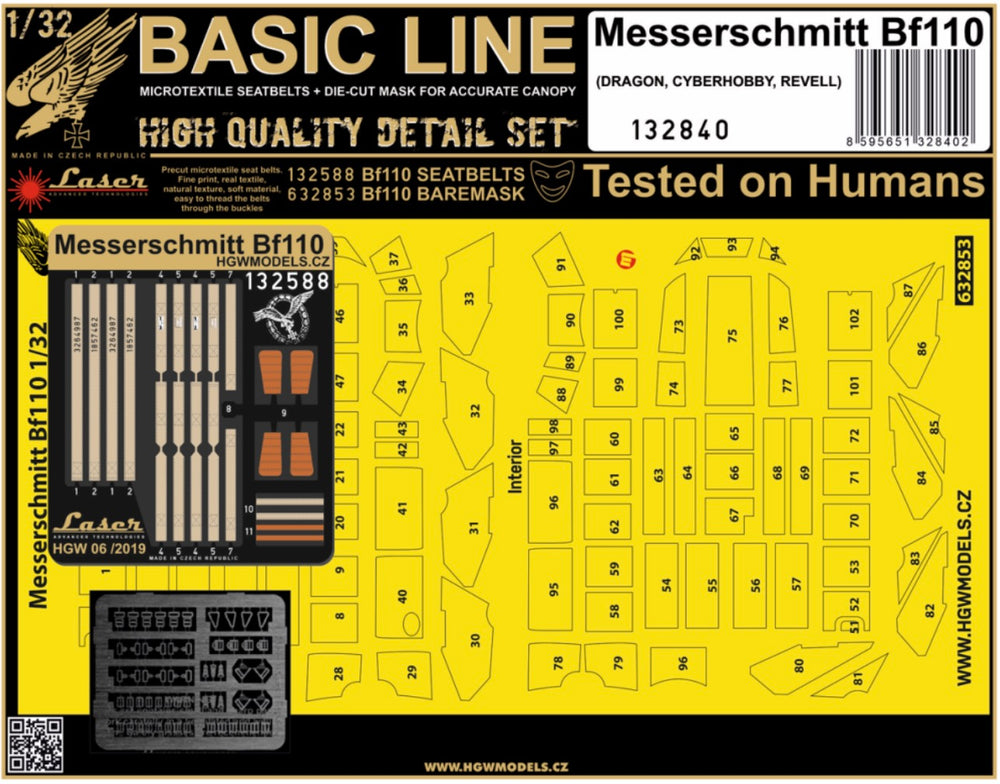 HGW HGW132840 1:32 MESSERSCHMITT Bf-110C/D