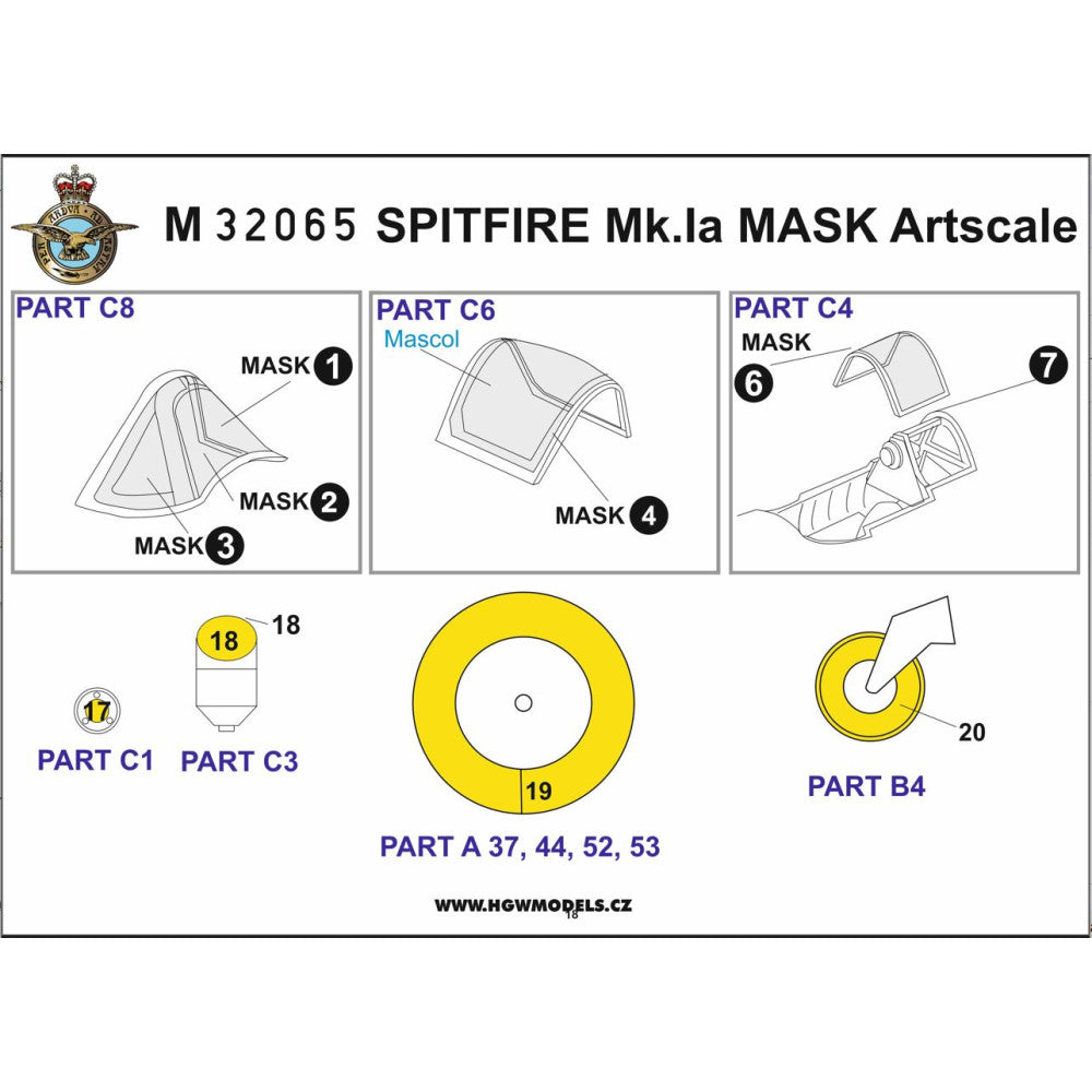 HGW HGW132844 1:32 Supermarine SPITFIRE MK.IA