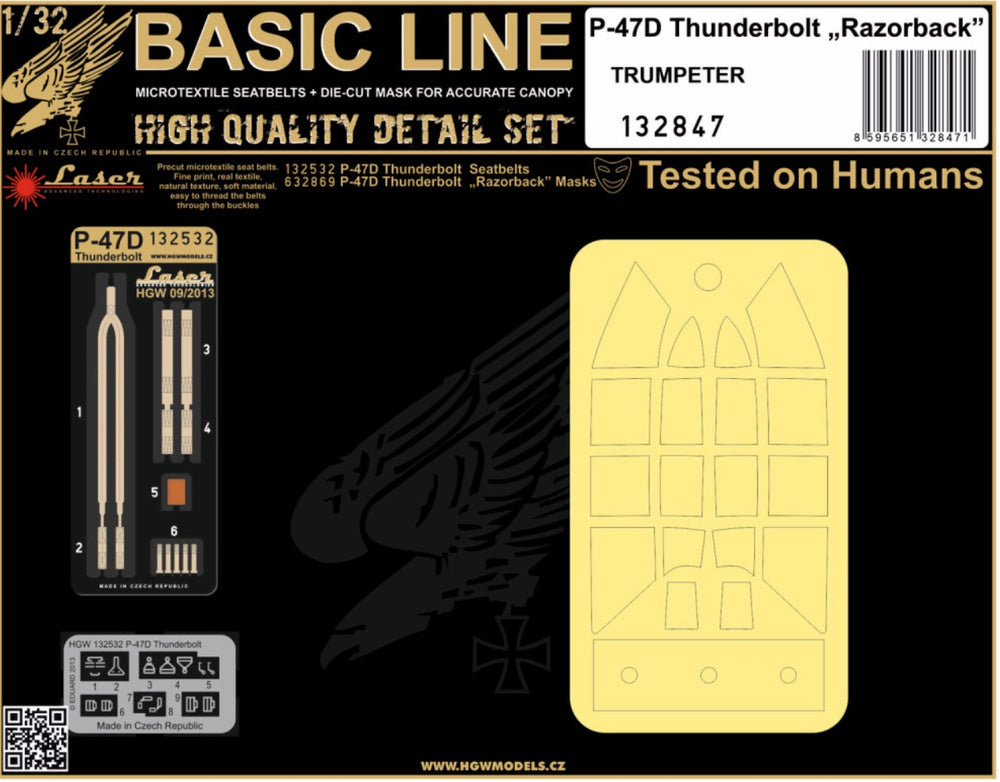 HGW HGW132847 1:32 Republic P-47D THUNDERBOLT RAZORBACK