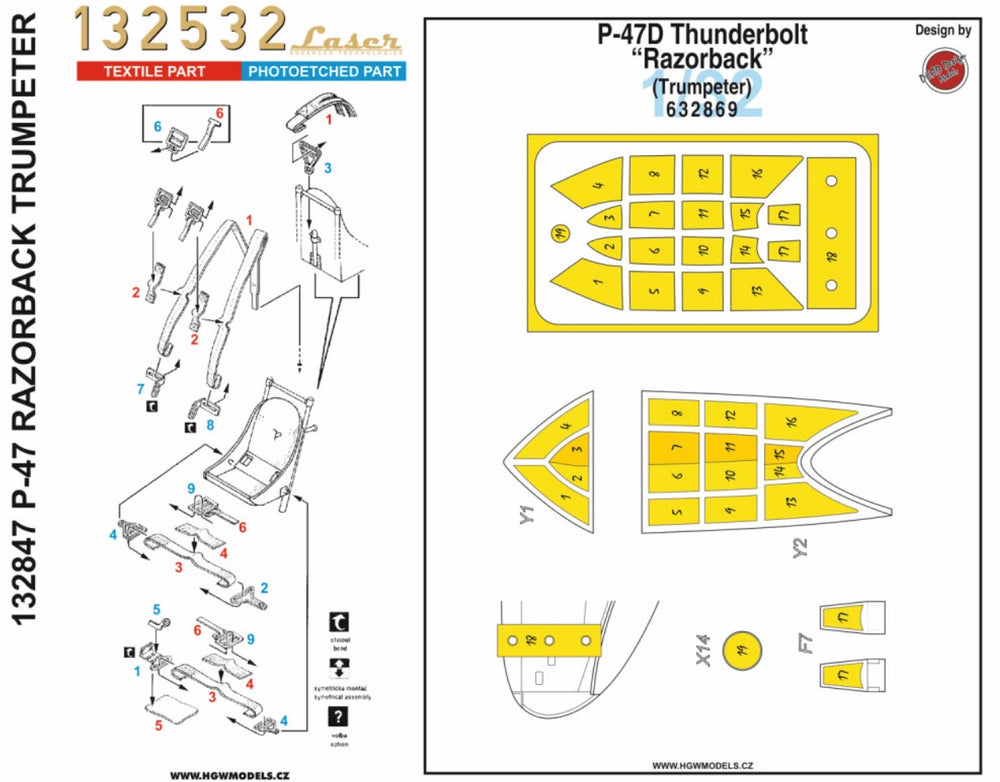 HGW HGW132847 1:32 Republic P-47D THUNDERBOLT RAZORBACK