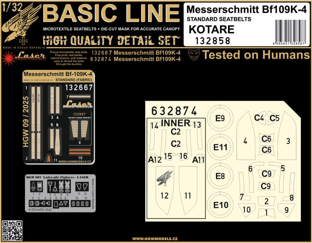 HGW HGW132858 1:32 Messerschmitt Bf-109K-4