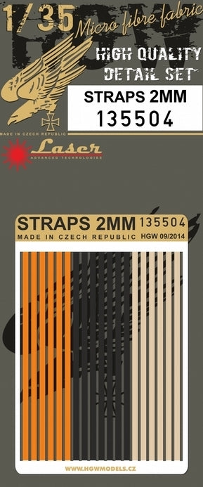 HGW HGW135504 1:35 Straps 2mm