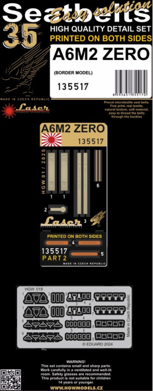 HGW HGW135517 1:35 Mitsubishi A6M2 ZERO