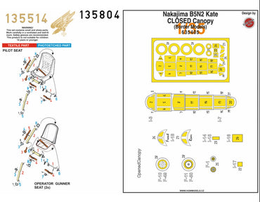 HGW HGW135804 1:35 Nakajima B5N2 KATE
