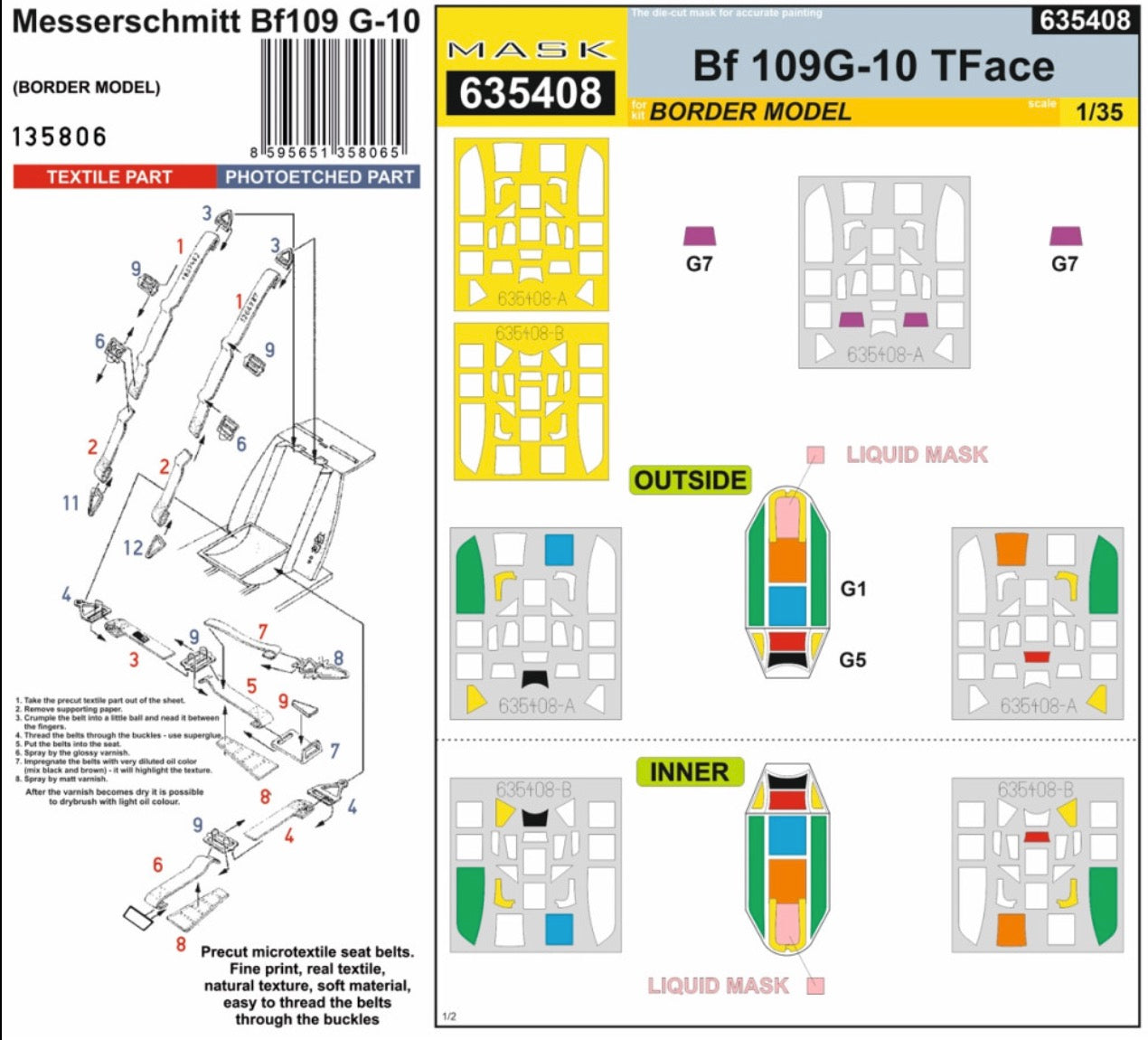 HGW HGW135806 1:35 Messerschmitt Bf-109G-10