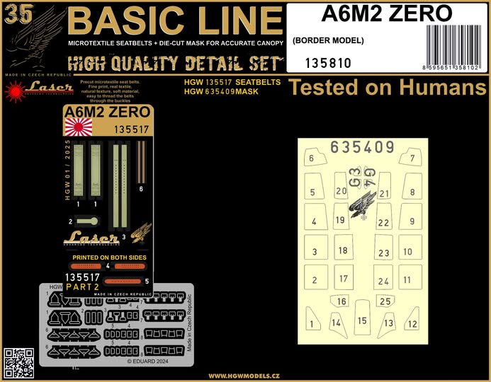 HGW HGW135810 1:35 Mitsubishi A6M2 Zero