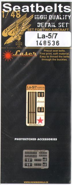 HGW HGW148536 1:48 Lavochkin La-5/La-7 seatbelts
