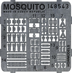 HGW HGW148543 1:48 de Havilland Mosquito FB Mk.VI   pre-cut