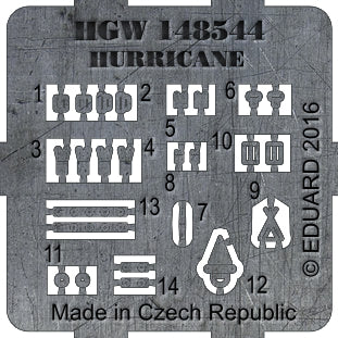 HGW HGW148544 1:48 Hawker Hurricane pre-cut