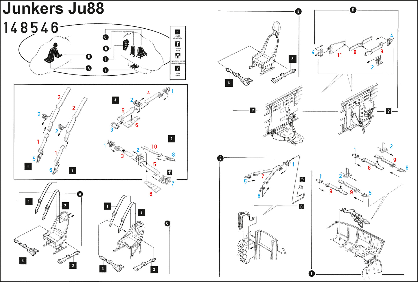 HGW HGW148546 1:48 Junkers Ju-88 pre-cut