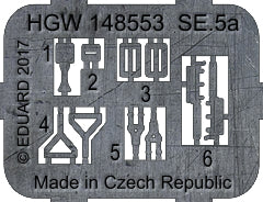 HGW HGW148553 1:48 Royal_Aircraft_Factory S.E.5a pre-cut