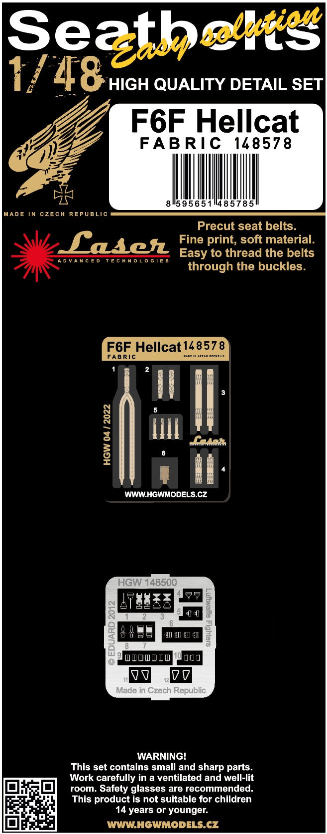 HGW HGW148578 1:48 Grumman F6F-3/F6F-5 Hellcat