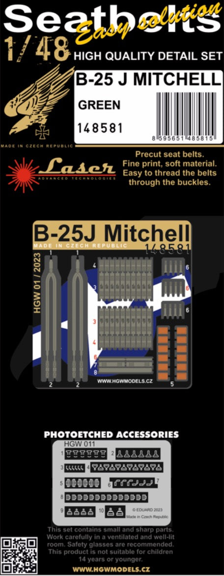 HGW HGW148581 1:48 North-American B-25J MITCHELL