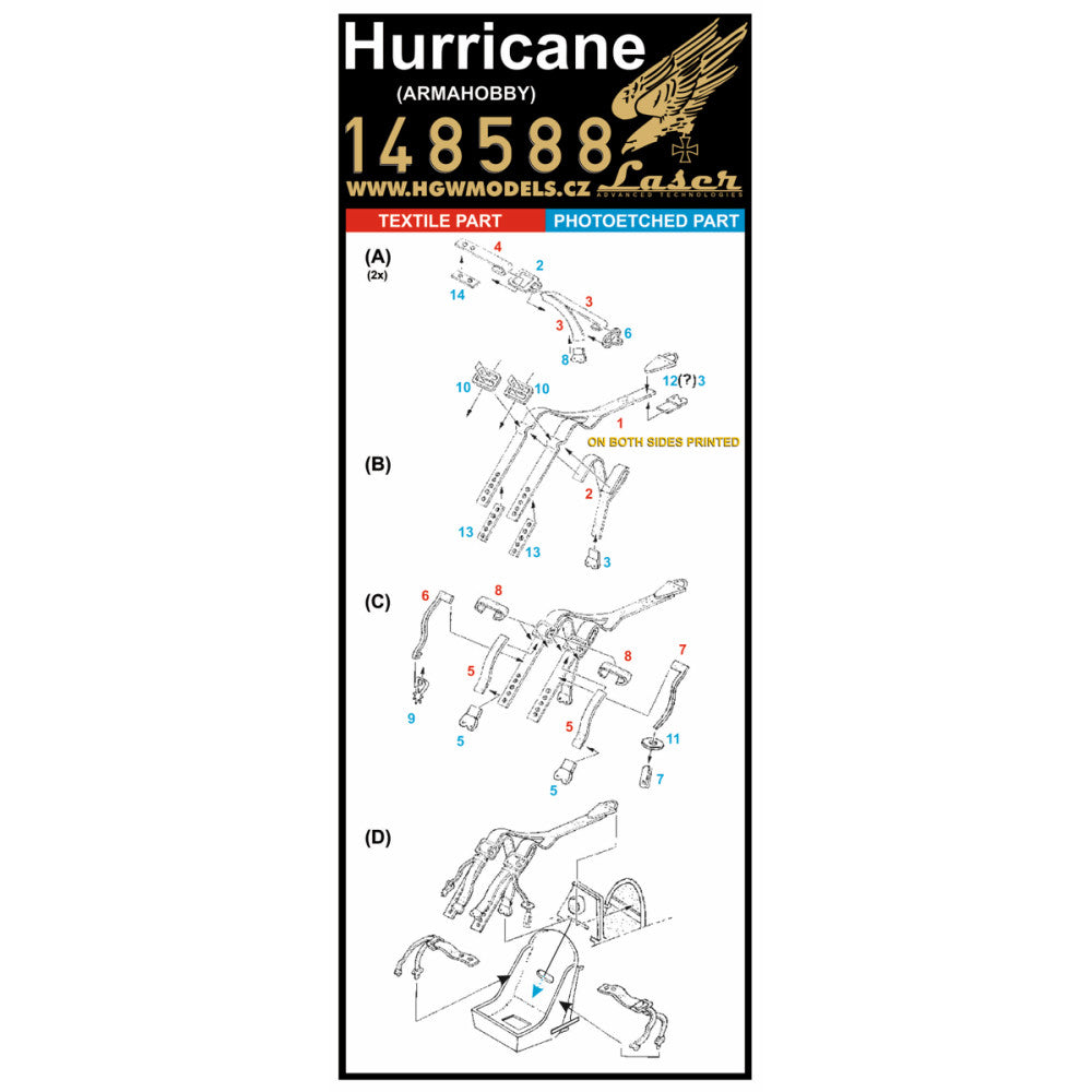 HGW HGW148588 1:48 HAWKER HURRICANE Mk.IIC