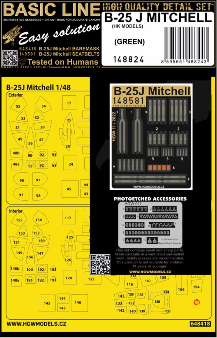 HGW HGW148824 1:48 North-American B-25J MITCHELL