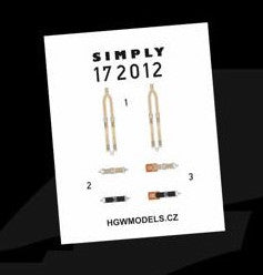 HGW HGW172012 1:72 Republic P-47D Thunderbolt RAZORBACK seatbelts