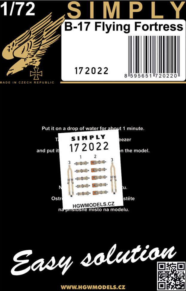 HGW HGW172022 1:72 Boeing B-17 FLYING FORTRESS