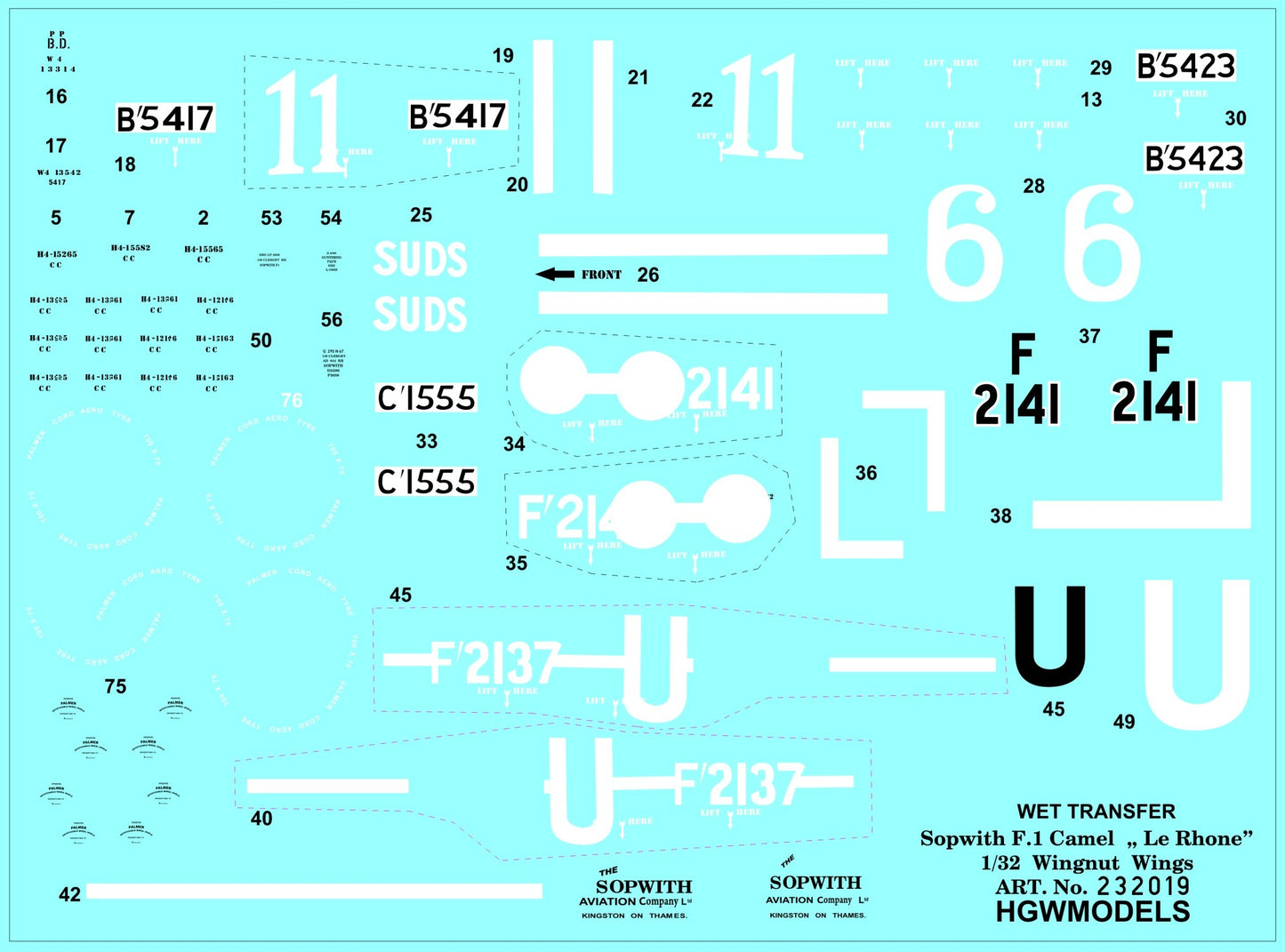 HGW HGW232019 1:32 Sopwith F.1 Camel