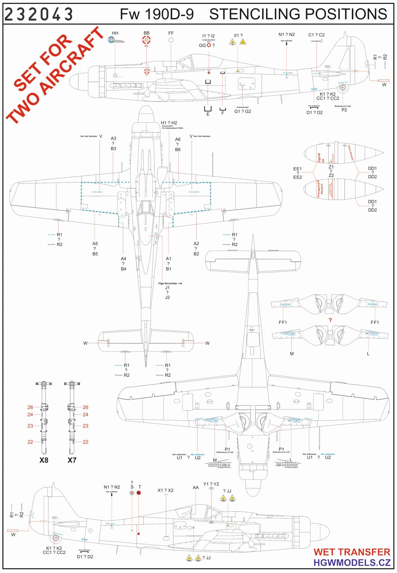 HGW HGW232043 1:32 Focke-Wulf Fw-190D-9