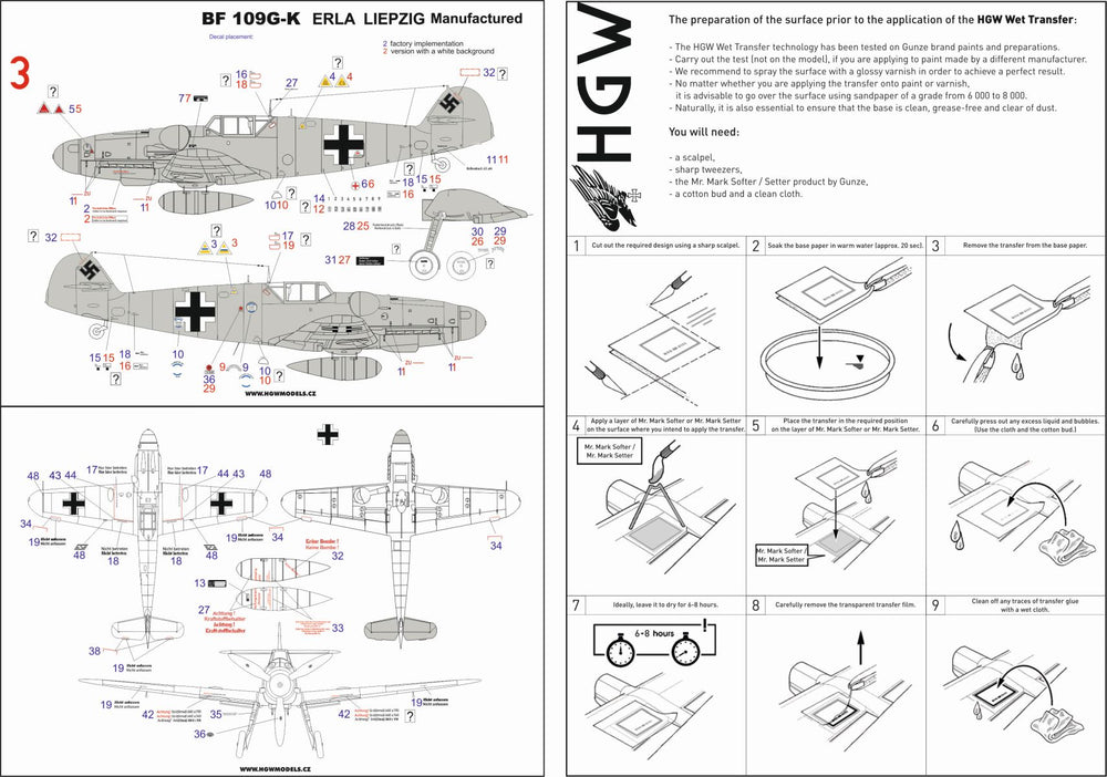 HGW HGW232044 1:32 Messerschmitt Bf-109G/K