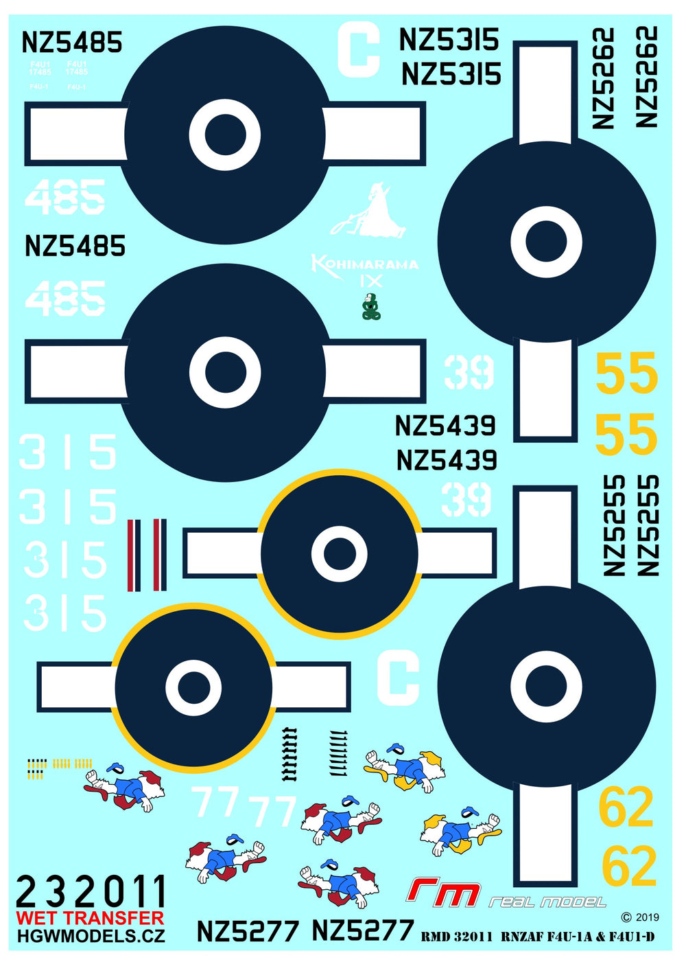 HGW HGW232911 1:32 RNZAF Vought F4U-1A / F4U-1D Corsair