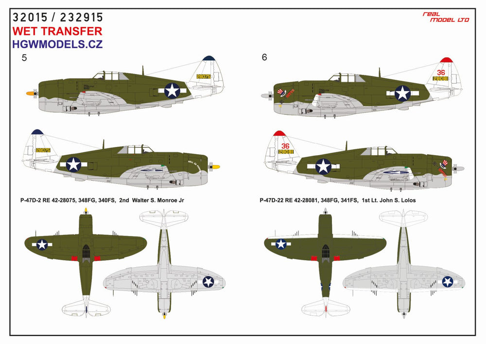 HGW HGW232915 1:32 Republic P-47D Thunderbolt Razorback OVER NEW GUINEA Pt.2