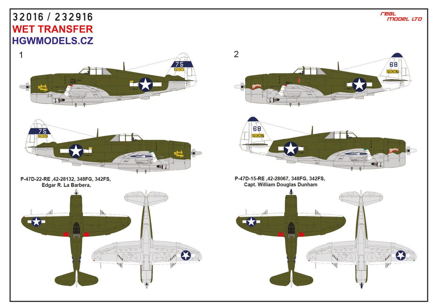 HGW HGW232916 1:32 Republic P-47D Thunderbolt Razorback OVER NEW GUINEA Pt.3
