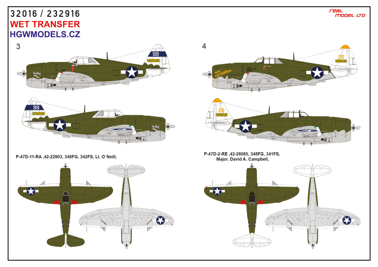 HGW HGW232916 1:32 Republic P-47D Thunderbolt Razorback OVER NEW GUINEA Pt.3