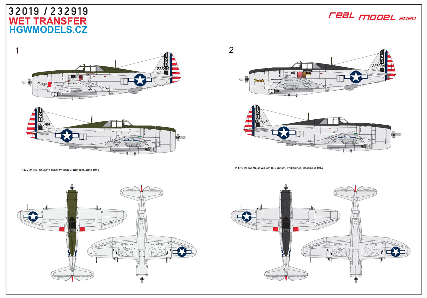 HGW HGW232919 1:32 Republic P-47D Thunderbolt Razorback IN THE PACIFIC AREA Pt.1