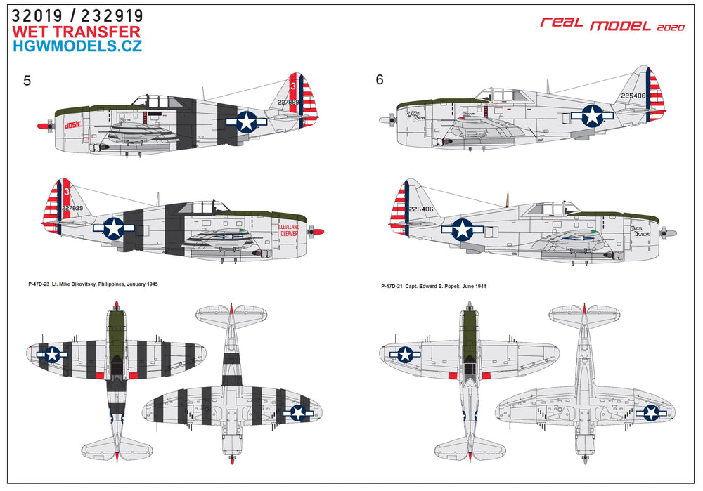 HGW HGW232919 1:32 Republic P-47D Thunderbolt Razorback IN THE PACIFIC AREA Pt.1