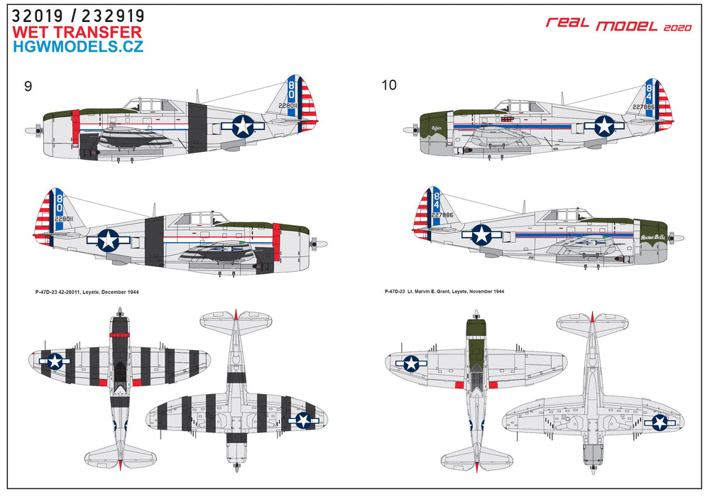 HGW HGW232919 1:32 Republic P-47D Thunderbolt Razorback IN THE PACIFIC AREA Pt.1